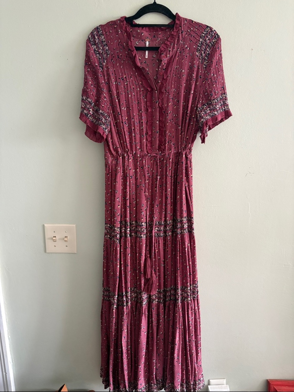 Free people rare feelings maxi dress M - Picture 3 of 9